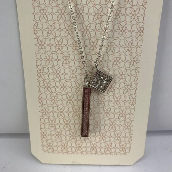 Bobby Rose Double Pendant CZ Necklace - Picture 3 of 5